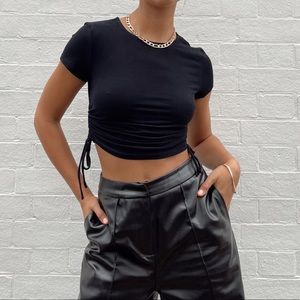 NWOT - Princess Polly Organic Evant Tee - black